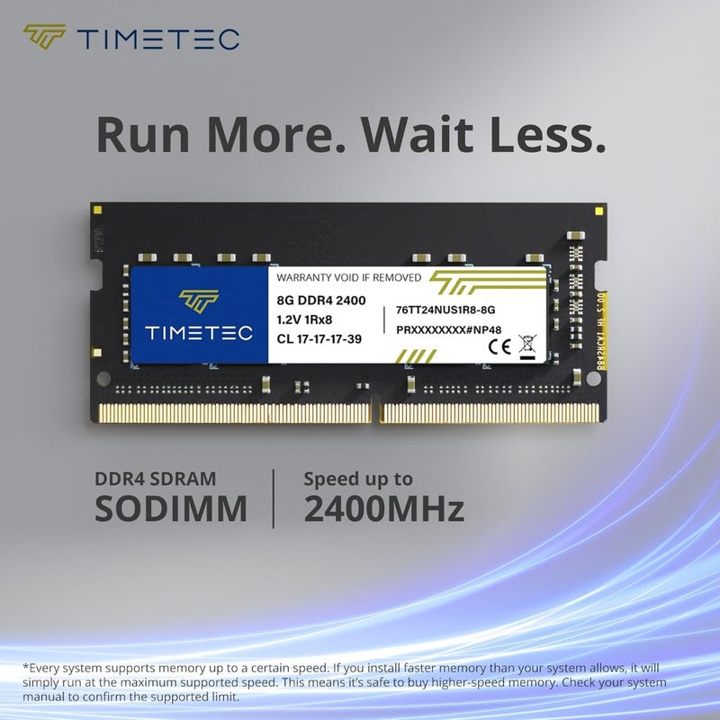 Laptop RAM for Notebook, Mini PC, All-in-One: DDR4 2400MHz 260-pin 1.2V CL17 Non-ECC Unbuffered SODIMM, Premium black PCB - Image 3