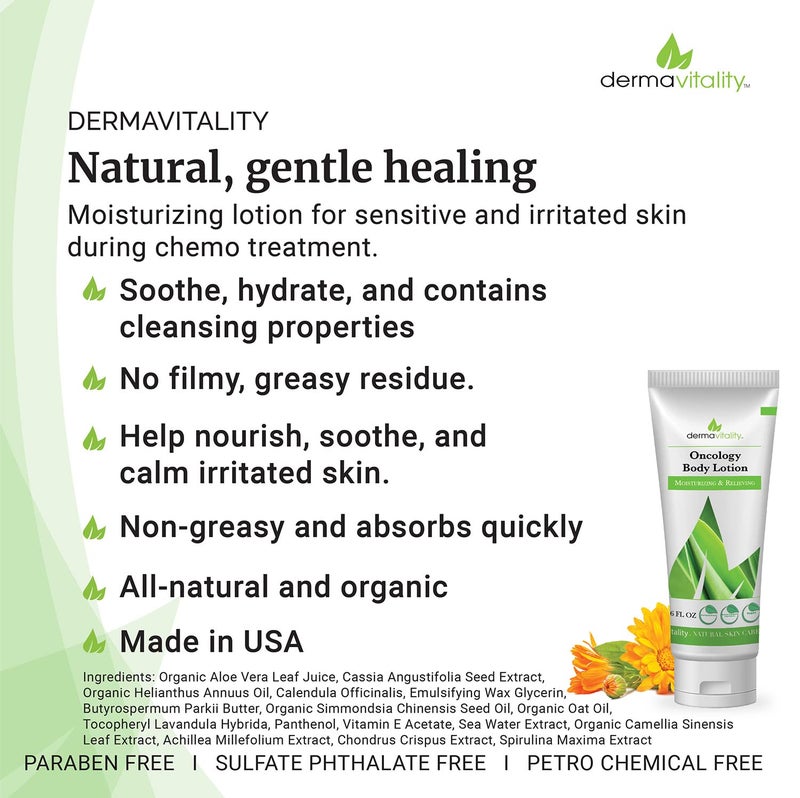 UltimateVitality Oncology Cream for Chemo Patients - Natural Organic Chemo Lotion, Paraben and Pthalate Free Moisturizing Lotion for Sensitive and Irritated Skin - 6 Ounces - Image 4