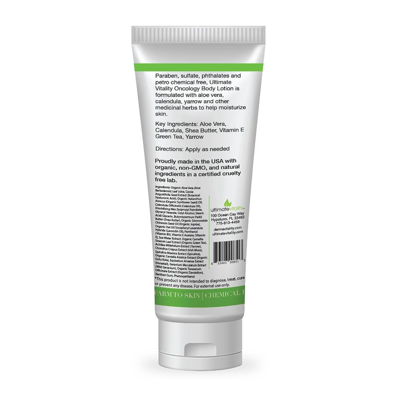 UltimateVitality Oncology Cream for Chemo Patients - Natural Organic Chemo Lotion, Paraben and Pthalate Free Moisturizing Lotion for Sensitive and Irritated Skin - 6 Ounces - Image 5