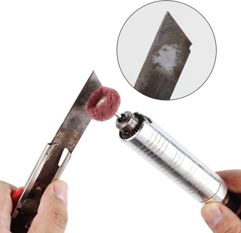 HIPOGT 100 Pcs Abrasive Wheel Buffing Polishing kit for Rotary Polishing Tool Grinding Accessories 2.35mm mandrel - Image 4
