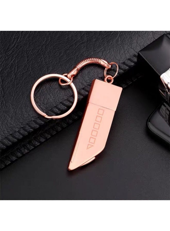 High-speed Cartoon Metal USB Flash Drive 16g32g64g128g Large Capacity Mobile Phone Computer Dual-purpose Waterproof For Boys And Girls-Color:Pink Locomotive-Capacity:64G  - Image 1