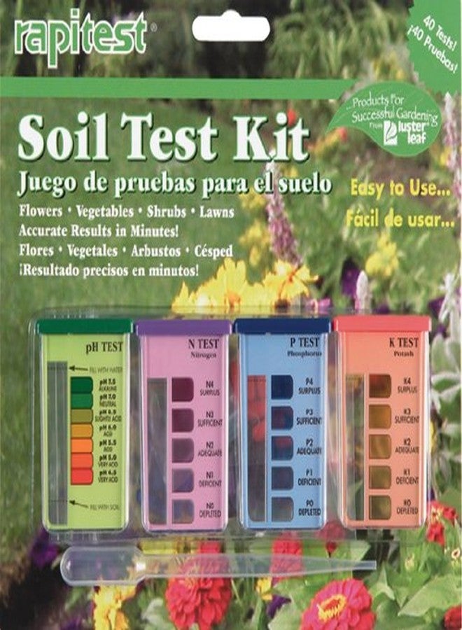 Luster Leaf Rapitest Soil Test Kit for Gardens, Vegetables, Flowers and Lawns. USA designed and assembled soil tester completely, quickly and accurately measures/analyzes soil pH acidity and garden nutrients - Image 4