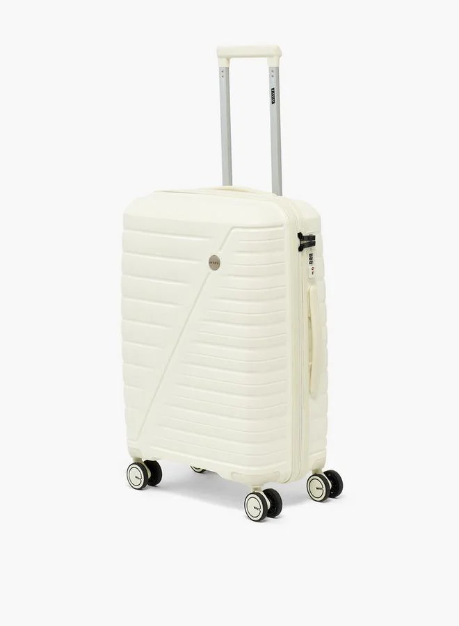 Wave  3-Piece Textured Hardcase Luggage Trolley Set With Retractable Handle for Women | Best Price UAE