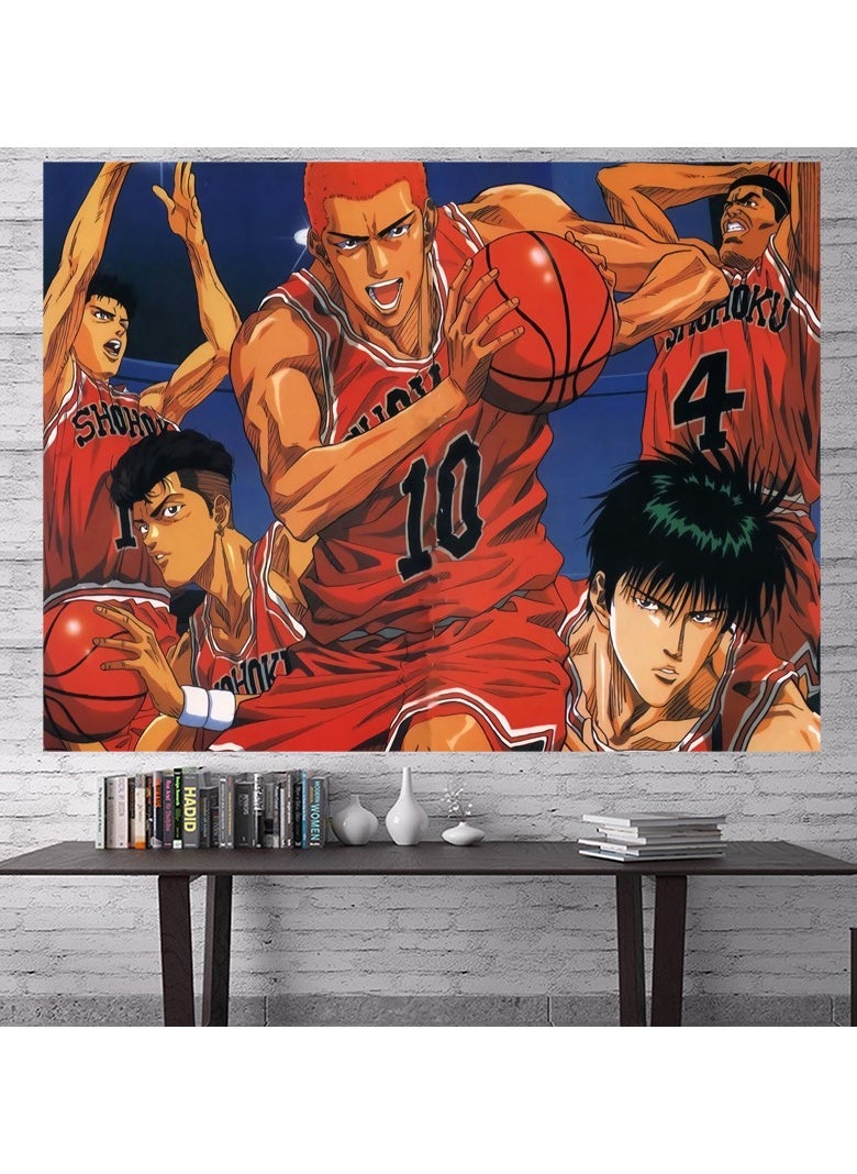 KUYING New Slam Dunk Background Cloth Wall Cloth Decorative Tapestry 