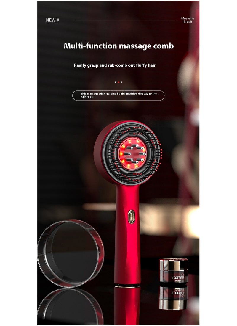 RUKYU - Multifunctional 3-in-1 Electric Scalp Massage Comb, Head Massager, Hair Massager, Portable Smart Scalp Hairbrush, Home Head Red Light Hair Care and Hairdressing Comb, Scalp Meridian Massager, Waterproof Design - Image 1