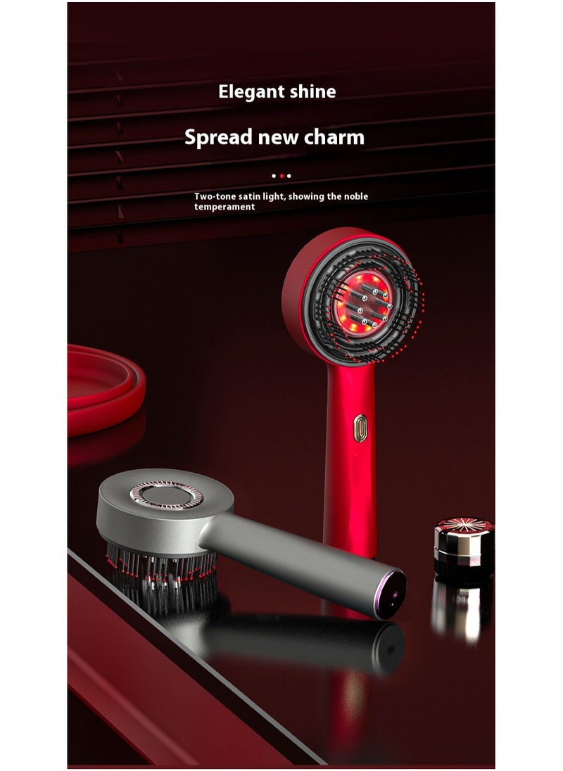 RUKYU - Multifunctional 3-in-1 Electric Scalp Massage Comb, Head Massager, Hair Massager, Portable Smart Scalp Hairbrush, Home Head Red Light Hair Care and Hairdressing Comb, Scalp Meridian Massager, Waterproof Design - Image 1