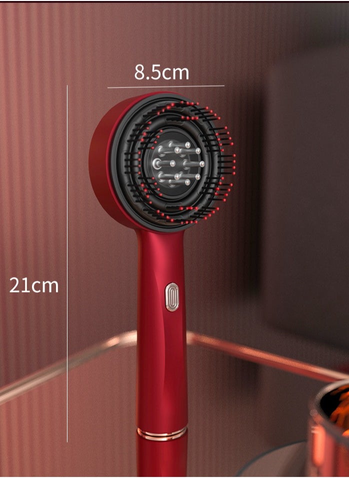 RUKYU - Multifunctional 3-in-1 Electric Scalp Massage Comb, Head Massager, Hair Massager, Portable Smart Scalp Hairbrush, Home Head Red Light Hair Care and Hairdressing Comb, Scalp Meridian Massager, Waterproof Design - Image 1