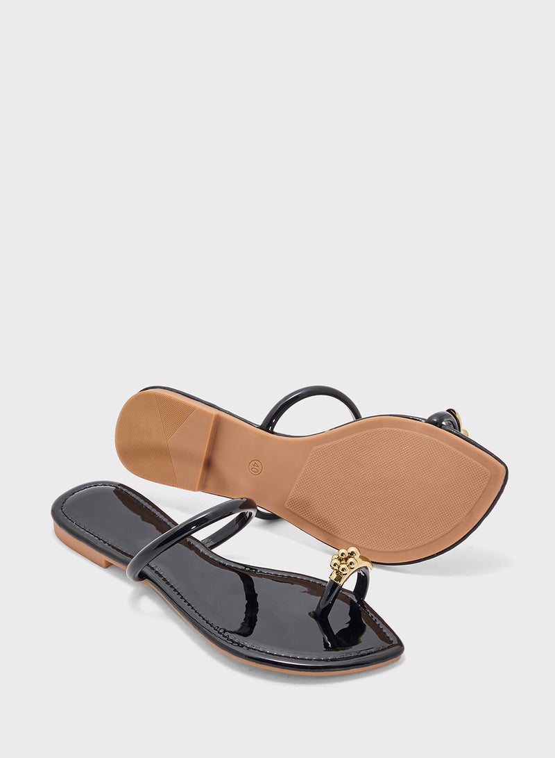 ELLA Flat Sandal With Double Buckle  - Image 3