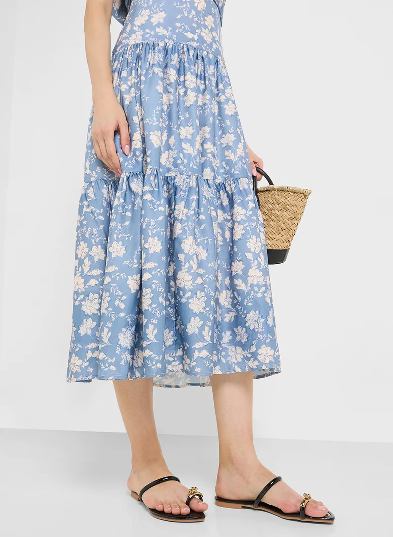 ايلا Flat Sandal With Double Buckle