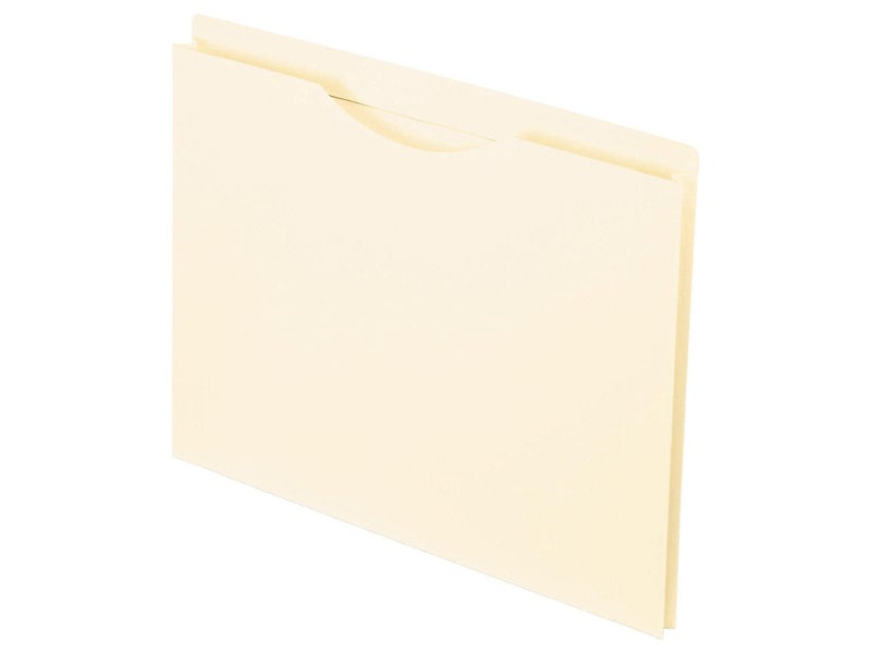 Pendaflex Reinforced File Jackets, Letter Size, Manila, 1" Expansion, Reinforced Straight-Cut Tabs with Thumb Cut, 50 per Box (22100) - Image 2