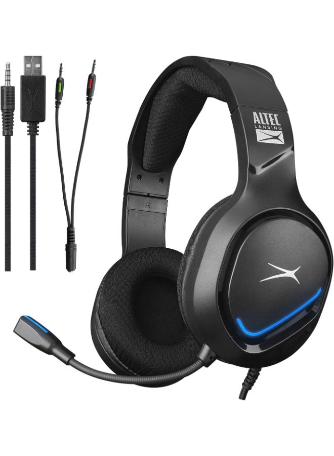 ألتك لانسينج Altec Lansing Wired Over Ear Gaming Headset Black - Image 1