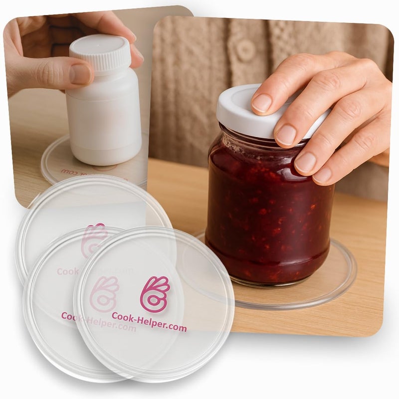 Cook-Helper One-Handed Gadget to Secure Any Item, Open Jars & Bottles, Mix Food in A Bowl. Adaptive Equipment for One Handâ€”Great Gift Idea for Those with Weak or Injured Hands and Stroke Recovery. 3pcs x 3.14" - Image 1