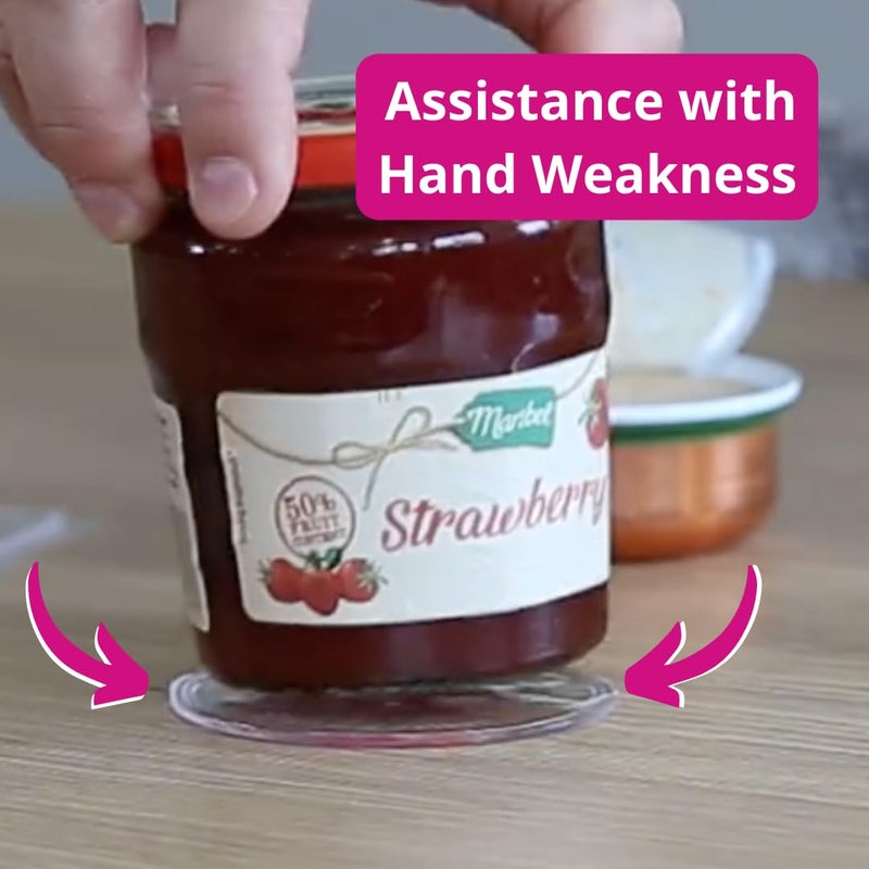 Cook-Helper One-Handed Gadget to Secure Any Item, Open Jars & Bottles, Mix Food in A Bowl. Adaptive Equipment for One Handâ€”Great Gift Idea for Those with Weak or Injured Hands and Stroke Recovery. 3pcs x 3.14" - Image 2
