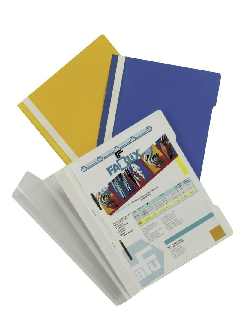 Durable 10-Piece Clear View Folder Black - Image 3