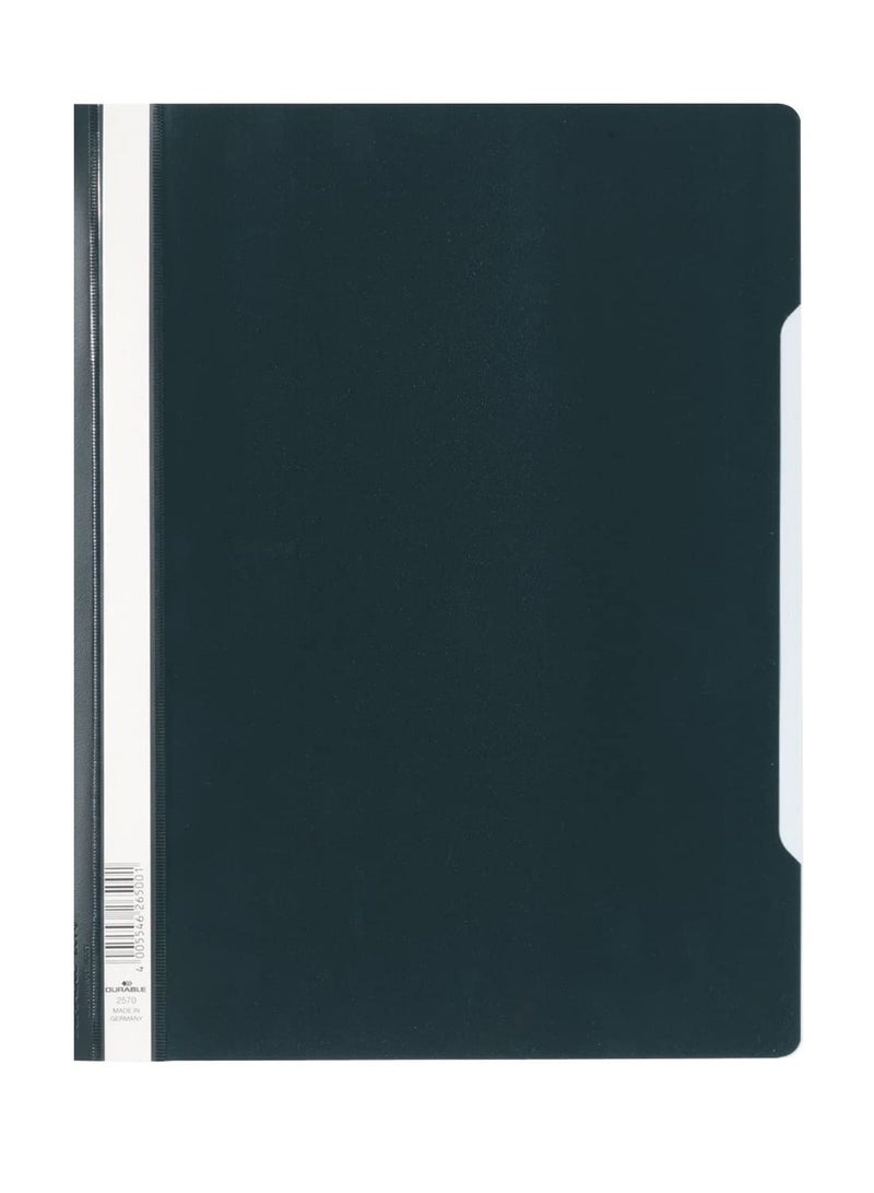 Durable 10-Piece Clear View Folder Black - Image 2