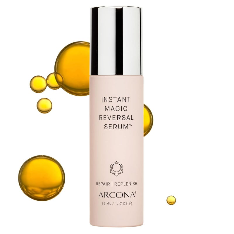 ARCONA Instant Magic Reversal Serum  Hyaluronic Acid Witch Hazel Magnesium Honey Spin Trap  Retains Moisture Plums  Freshens 117 oz Made In The USA