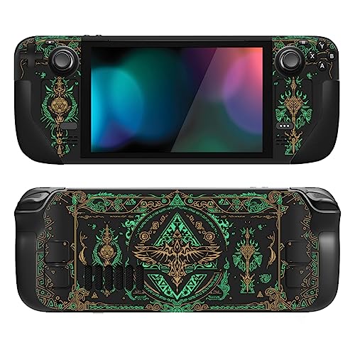 PlayVital Full Set Protective Skin Decal for Steam Deck LCD, Custom Stickers Vinyl Cover for Steam Deck OLED - Totem of Kingdom - Image 1