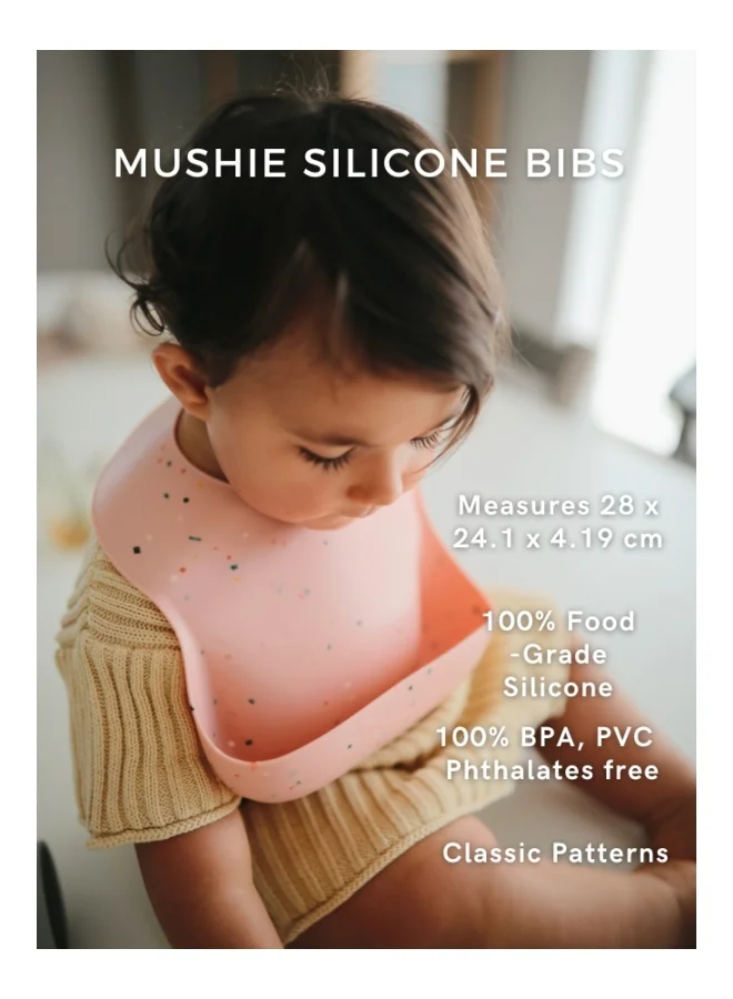 موشي Rainbow Printed Silicone Baby Bib