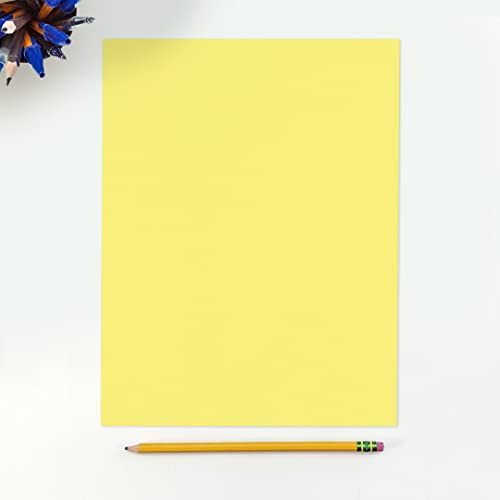 LUXPaper 8.5" x 11" Paper | Letter Size | Pastel Canary Yellow | 60lb. Text | 50 Qty - Image 3