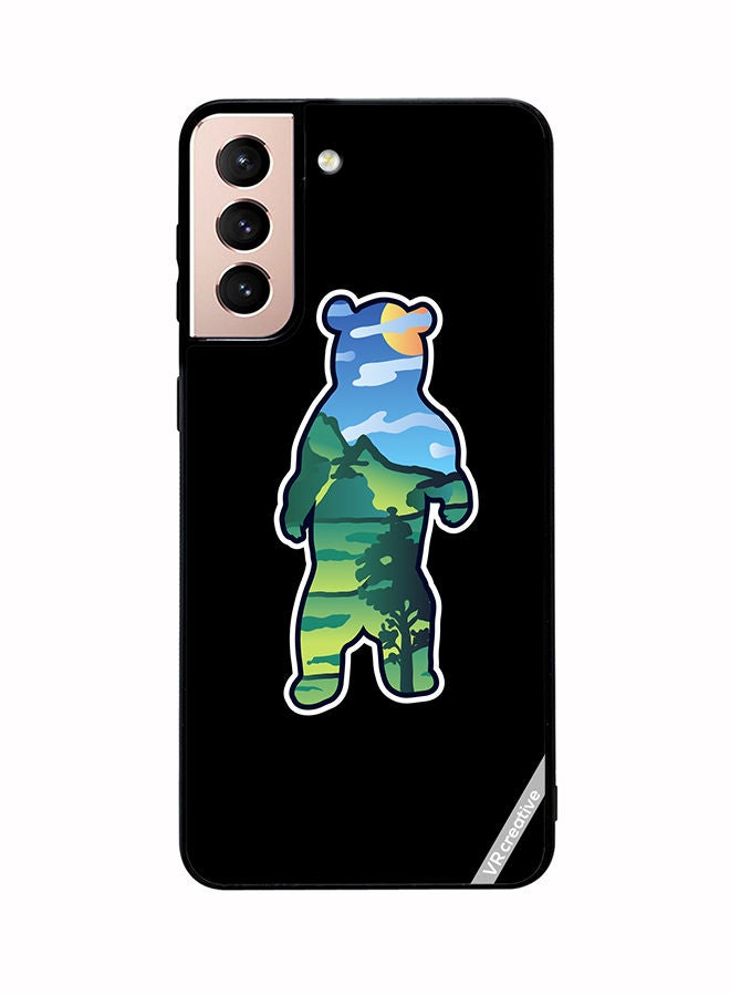 VR CREATIVE Protective Case Cover For Samsung Galaxy S21 Plus 5G Wild Bear Design Multicolour - Image 1