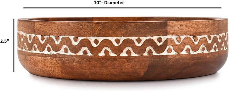 MAHASU Fruit Bowl for Rustic Home Decor Table Centerpieces Home Party Wedding Dcor 10 X 10 X 25 - Image 4