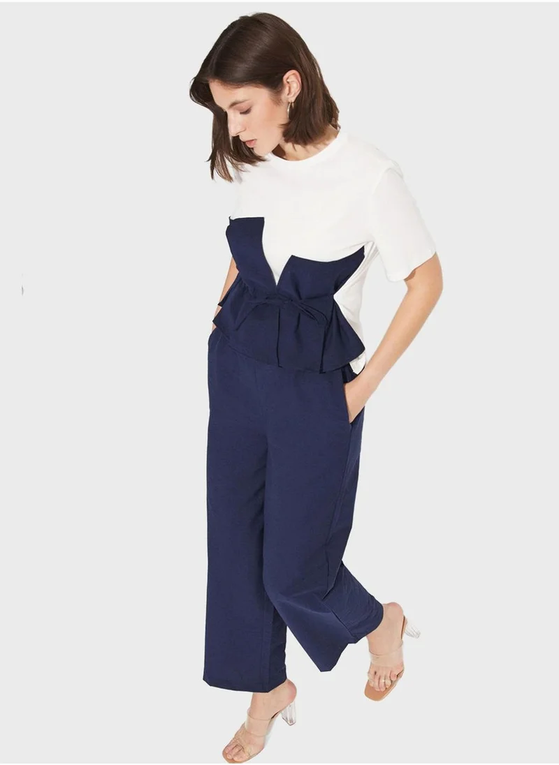 JUNE High Waist Trouser & Blouse Set