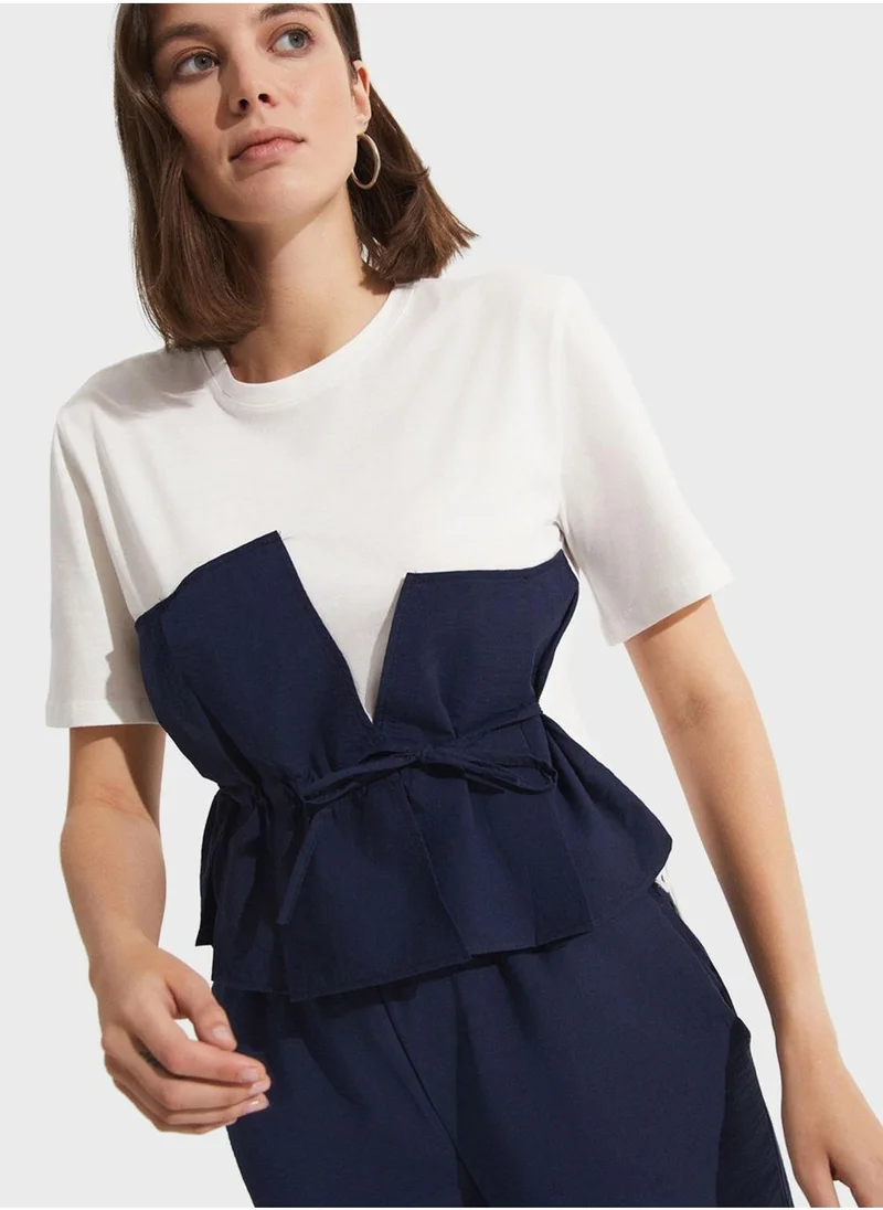 JUNE High Waist Trouser & Blouse Set