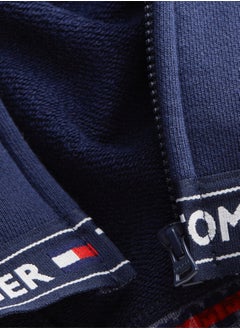 TOMMY HILFIGER Women's Logo Hoodie - Cotton, Blue  - Image 3