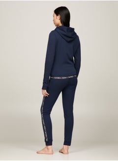 TOMMY HILFIGER Women's Logo Hoodie - Cotton, Blue  - Image 4