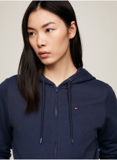 TOMMY HILFIGER Women's Logo Hoodie - Cotton, Blue  - Image 5