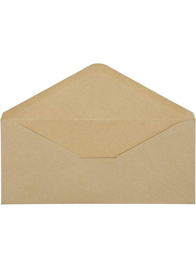 Sustainable Greetings Kraft Paper 10 Business Brown Envelopes (9.5. X 4 In 100 Pack)  - Image 2