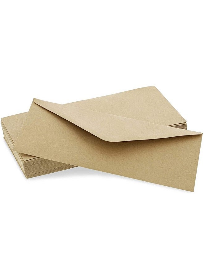 Sustainable Greetings Kraft Paper 10 Business Brown Envelopes (9.5. X 4 In 100 Pack)  - Image 3