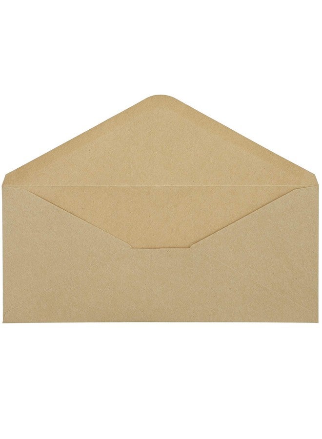 Sustainable Greetings Kraft Paper 10 Business Brown Envelopes (9.5. X 4 In 100 Pack)  - Image 5