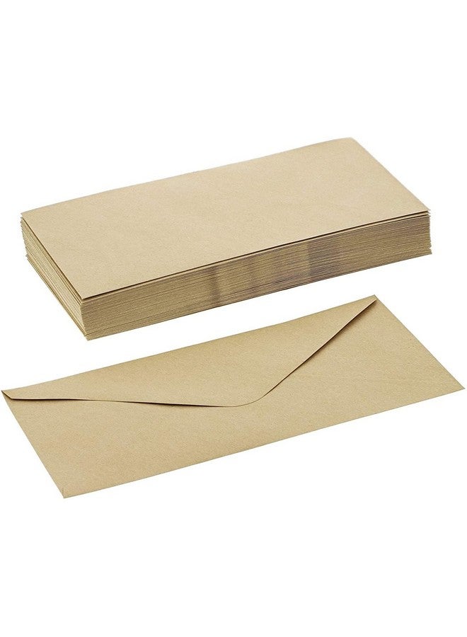 Sustainable Greetings Kraft Paper 10 Business Brown Envelopes (9.5. X 4 In 100 Pack)  - Image 4