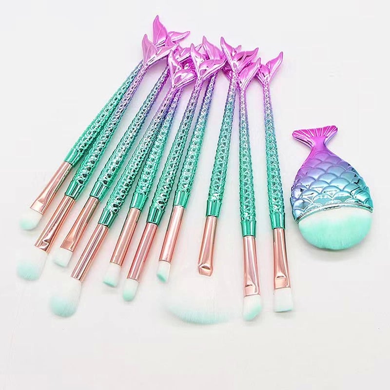 Makeup Brush Set 11Pcs Eye Makeup Brushes Eyeshadow Concealer Eyeliner Brow Blending Brush Tool