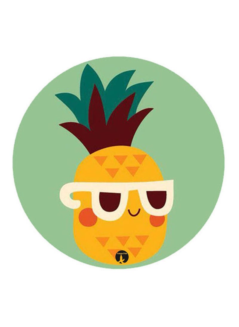 RKN Large Pineapple Printed Pin Multicolour - Image 2