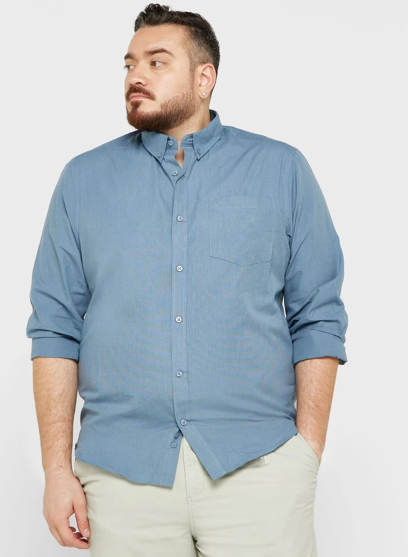 Seventy Five Plus Size Fil A Fil Shirt