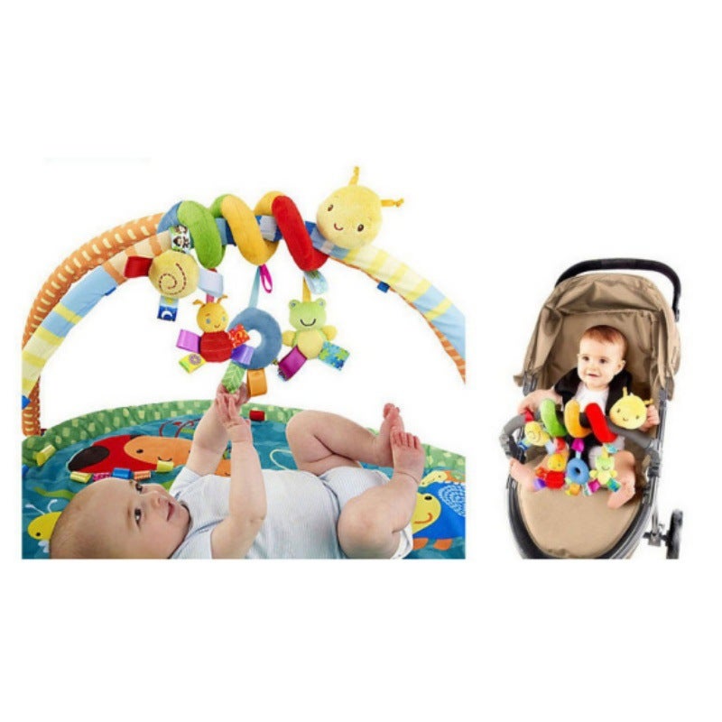 Baby Label Bed Wrap Caterpillar Bed Wrap Color Label Bed Wrap Lathe Hanging Pacifying Doll Baby Pacifying Toy(Caterpillar Label Bed Winding) - Image 4