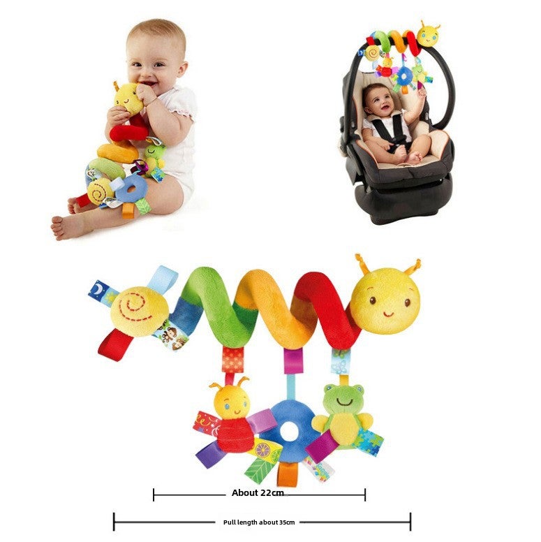 Baby Label Bed Wrap Caterpillar Bed Wrap Color Label Bed Wrap Lathe Hanging Pacifying Doll Baby Pacifying Toy(Caterpillar Label Bed Winding) - Image 5