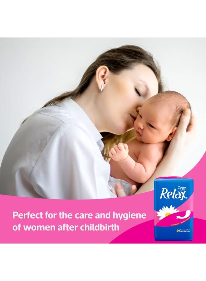 فام فوط فام ريلاكس للأمومة وسلس البول فائقة الامتصاص، 20 قطعة - Image 4