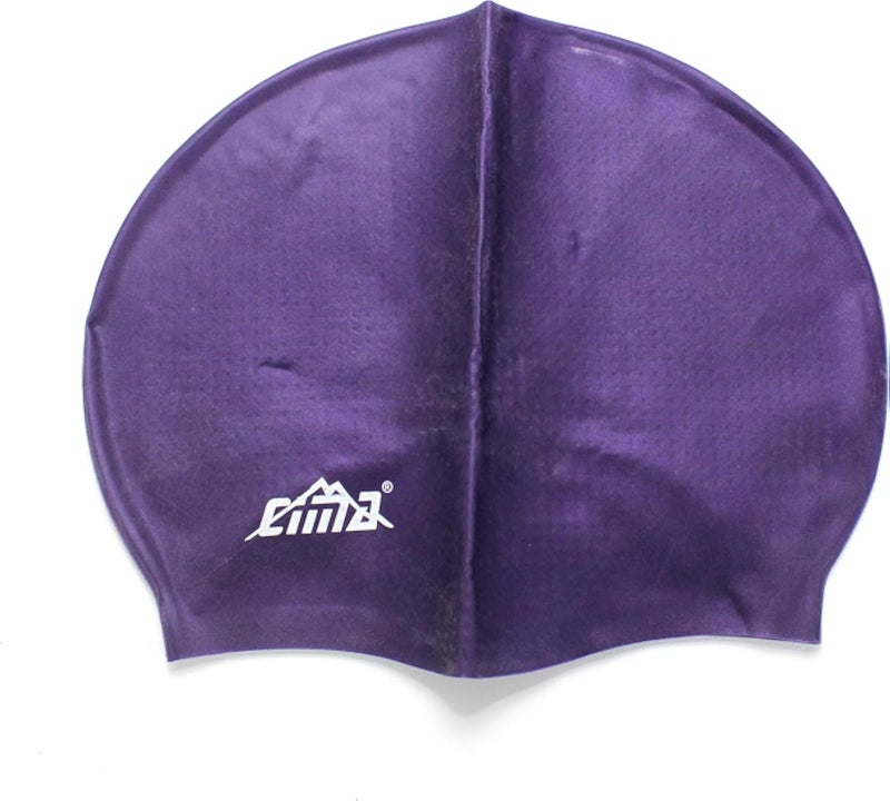 Generic Sports Adult Silicone Swimming Cap - Navy