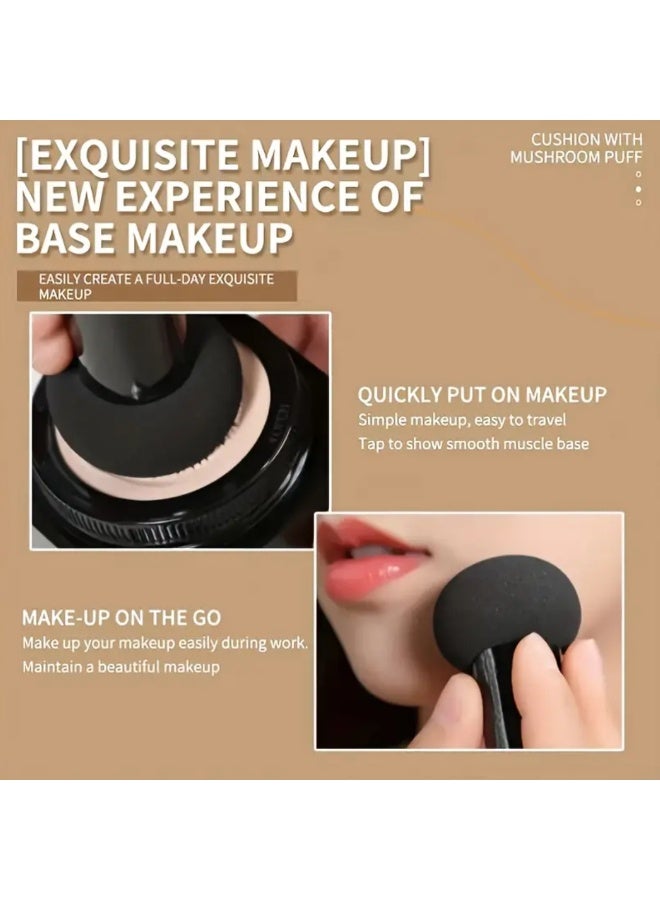 TUZ 1pc Snail Collagen CC Cream: Moisturize with a Long-Lasting, Waterproof Foundation Look Snail Collagen BB Cream Mushroom Head Air Cushion CC Cream Matte Concealer Full Coverage Acne Scars Dark Circles Cosmetics - Image 4