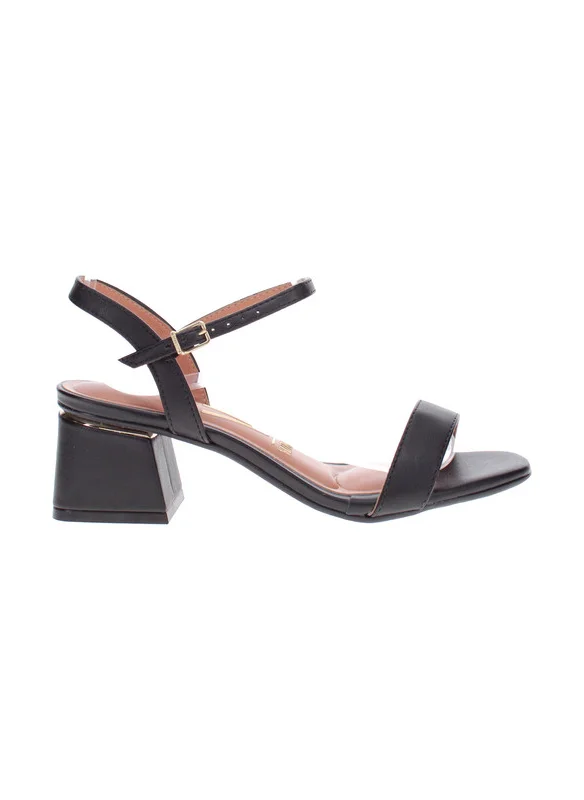 فيزانو Vizzano Ladies Low Heel Sandals Black | Made In Brazil