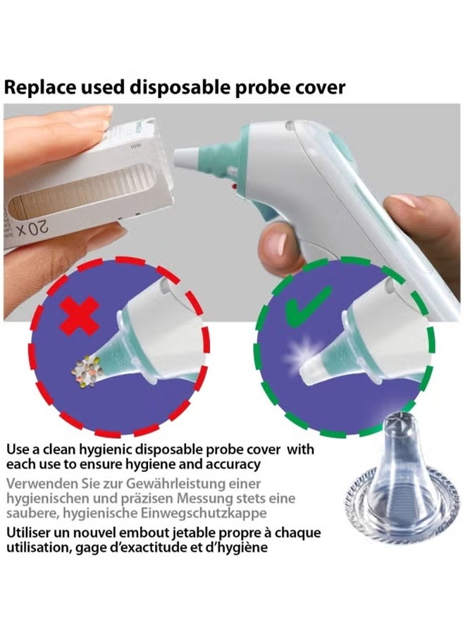 Ear Thermometer - Stability Indicator for Professional Accuracy, Digital Display, Baby and Infant Friendly - Image 3