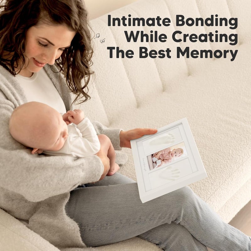 SKY-TOUCH Handprint and Footprint Frame Makers Kit, Newborn Baby Prints Photo Keepsake Frames, Memory Art Picture for Registry, Souvenir of Child's Birth, White - Image 5