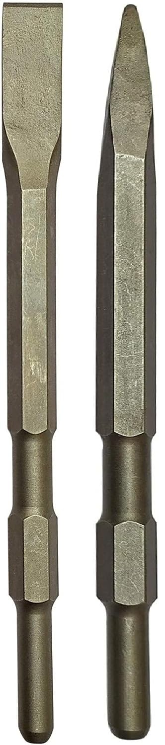 Inditrust جديد مجموعة ريشة المطرقة ذات النقطة 1 بوصة والمسطحة مناسبة لآلة هدم 5 كجم (الحجم 17x280مم) - Image 5