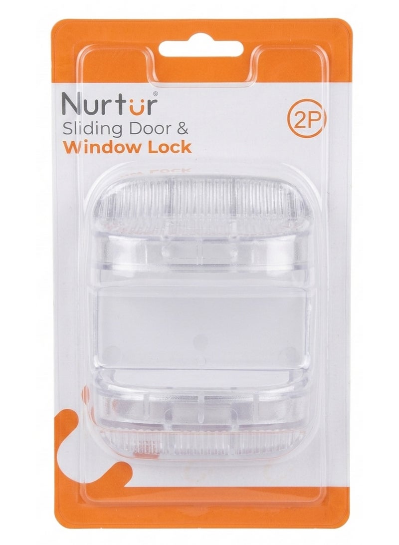 Nurtur Child Safety Sliding Door & Window Lock 2 Pcs - Image 1