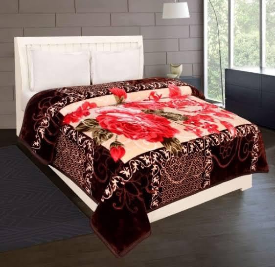 Bezzilish Home Bezzilish Home Luxurious Blanket Double Bed for Heavy Winter Mink Blanket Lightweight Specially for Diwali Gift Size 220 X 240 Cm Pack of 1 Multicolor 016 