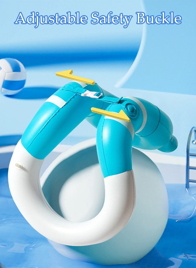 DUNISO Swimming Vest for Kids, Lightweight Snorkel Vest Portable Inflatable Swim Jacket with Adjustable Safety Buckle Buoyancy Vest for Snorkeling, Swimming, Boating - Image 5