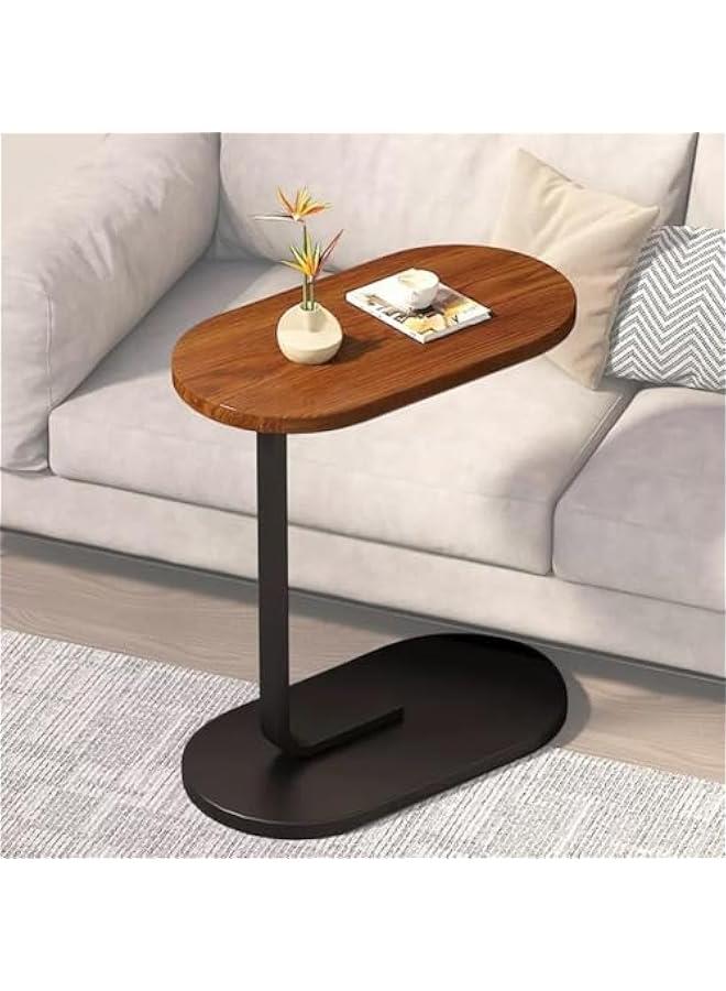 Beauenty Home Side Tables for Small Spaces，Sofa Side Table Small Coffee Table Anti-Rust Waterproof, End Tables for Living Room Bedroom Balcony Office (BROWN) - Image 1